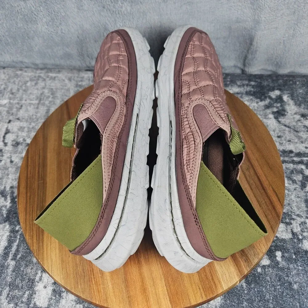 Merrell Hut Moc 2 Slippers Women 10 Pink Burlwood Avocado Quilted Slip On Shoes